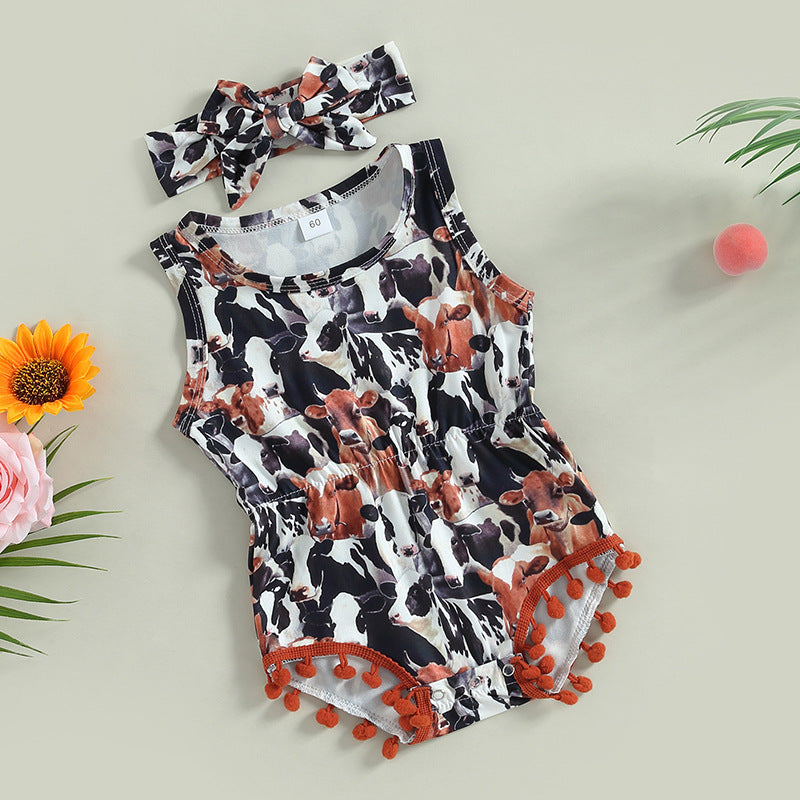 Wholesale Cotton Western Style Aztec Pattern Baby Onesies